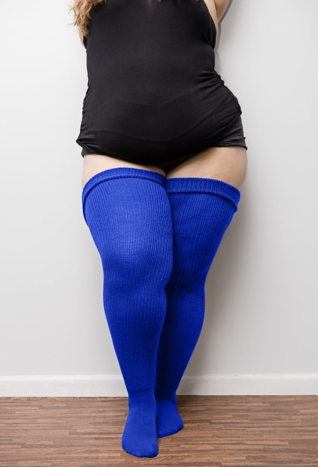 Blue Jay Blue Thigh High Socks  Thunda Thighs – Thunda Thighs EU